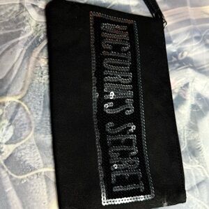 Victoria's Secret Black Sequin Clutch